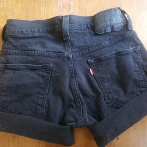 Black Levi 511 cut off shorts